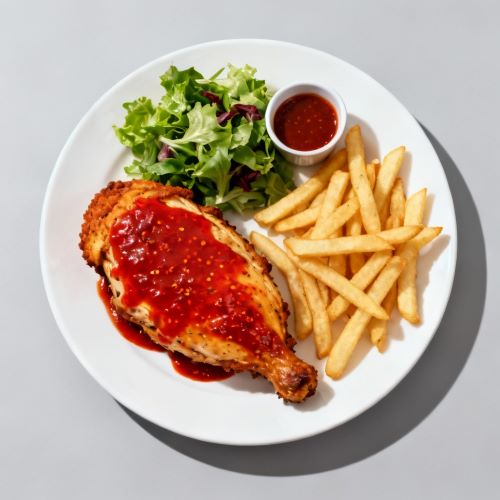 Half Peri Chicken With Regular Fries 